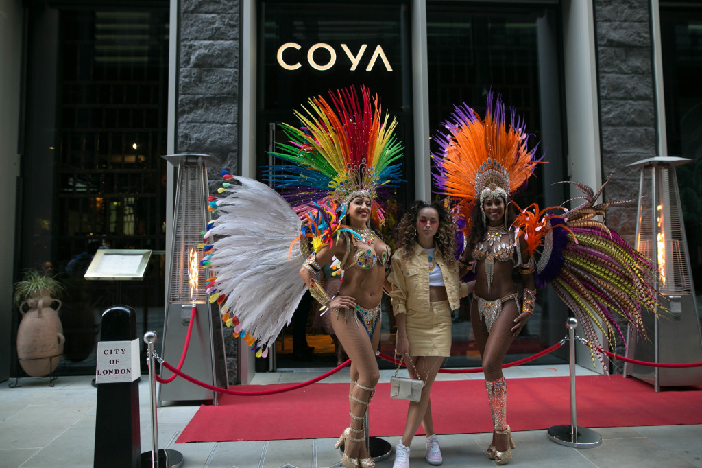 Ella Eyre attended COYA Angel Court’s official launch party in the City by the world leading Latin American restaurant group