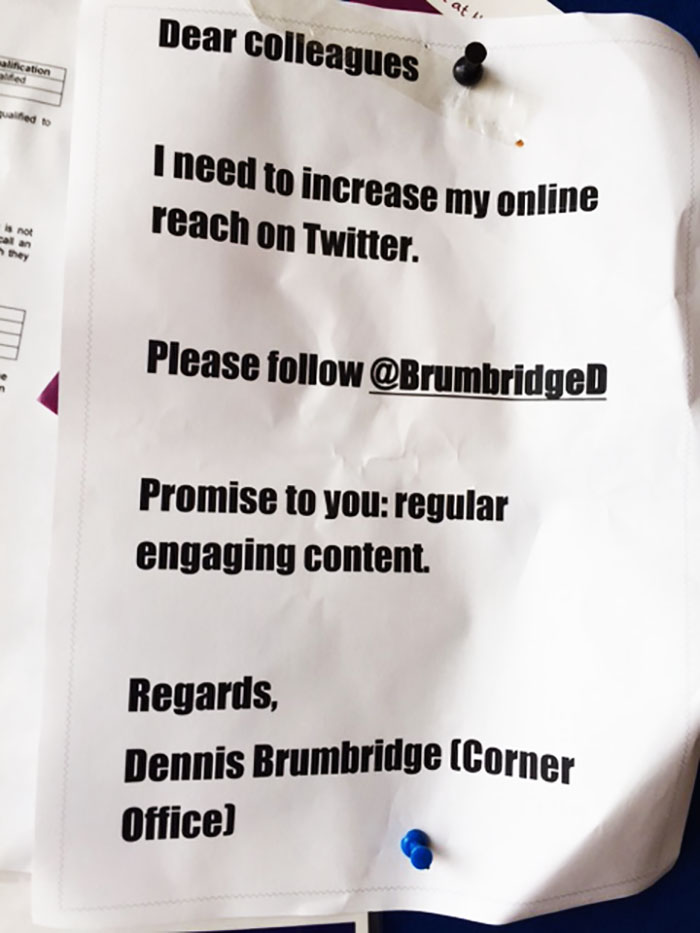 Please follow me on twitter