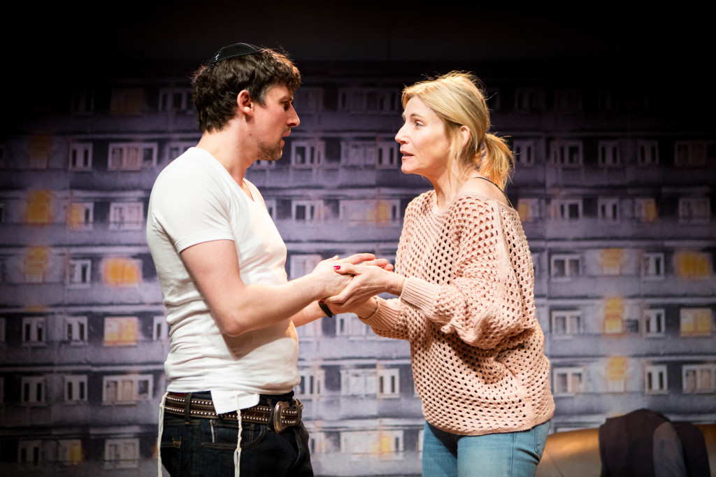 Joe Coen and Michelle Collins in A Dark Night In Dalston at Park Theatre. Photo by Helen Murray 25