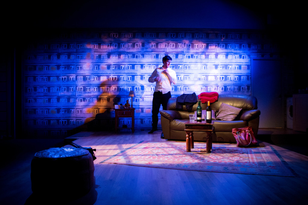 Joe Coen in A Dark Night In Dalston at Park Theatre. Photo by Helen Murray 15