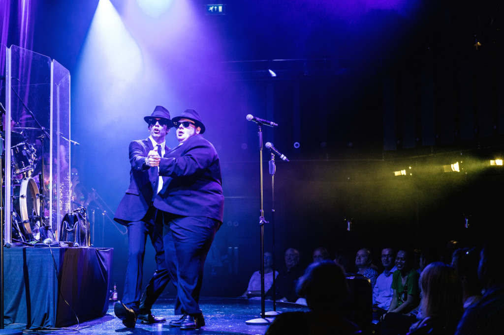 Joshua Mumby (Elwood Blues) & David Kristopher-Brown (Jake Blues) - The Blues Brothers - The Hippodrome - Photo By Darren Bell (1557)