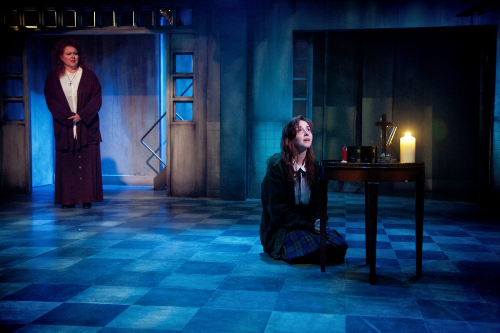 Kim Criswell as Margaret and Evelyn Hoskins as Carrie in CARRIE - THE MUSICAL. Photo Credit Claire Bilyard (2)