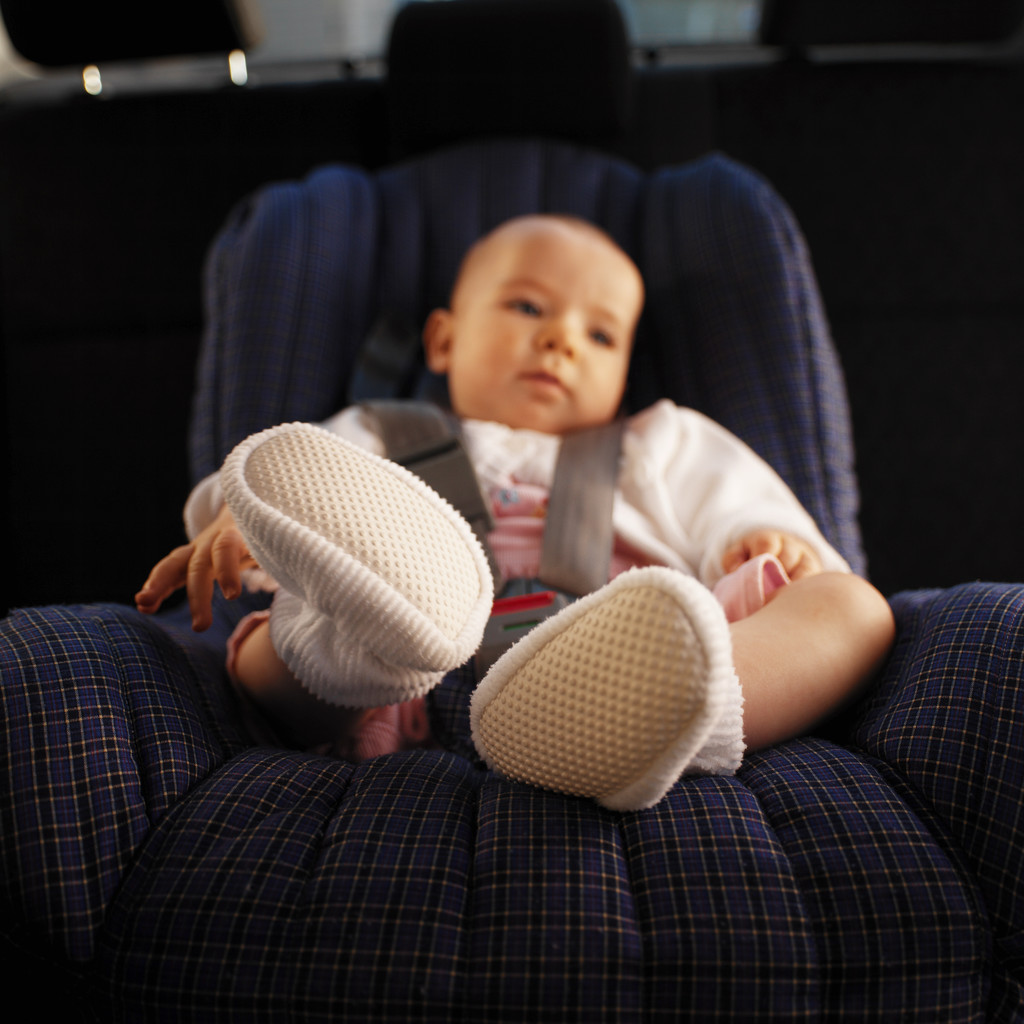 Baby (12-18 Months) Sitting in Car Seat