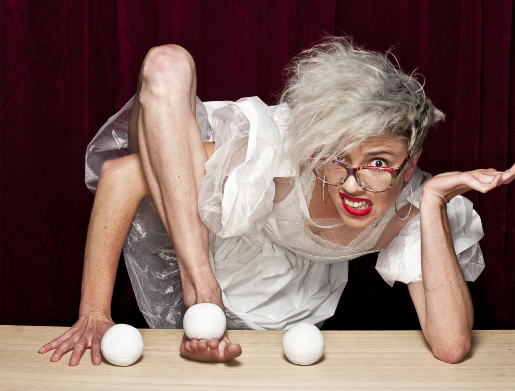 Olivia Porter in La Soirée at Christmas in Leicester Square CREDIT Scott Dixon