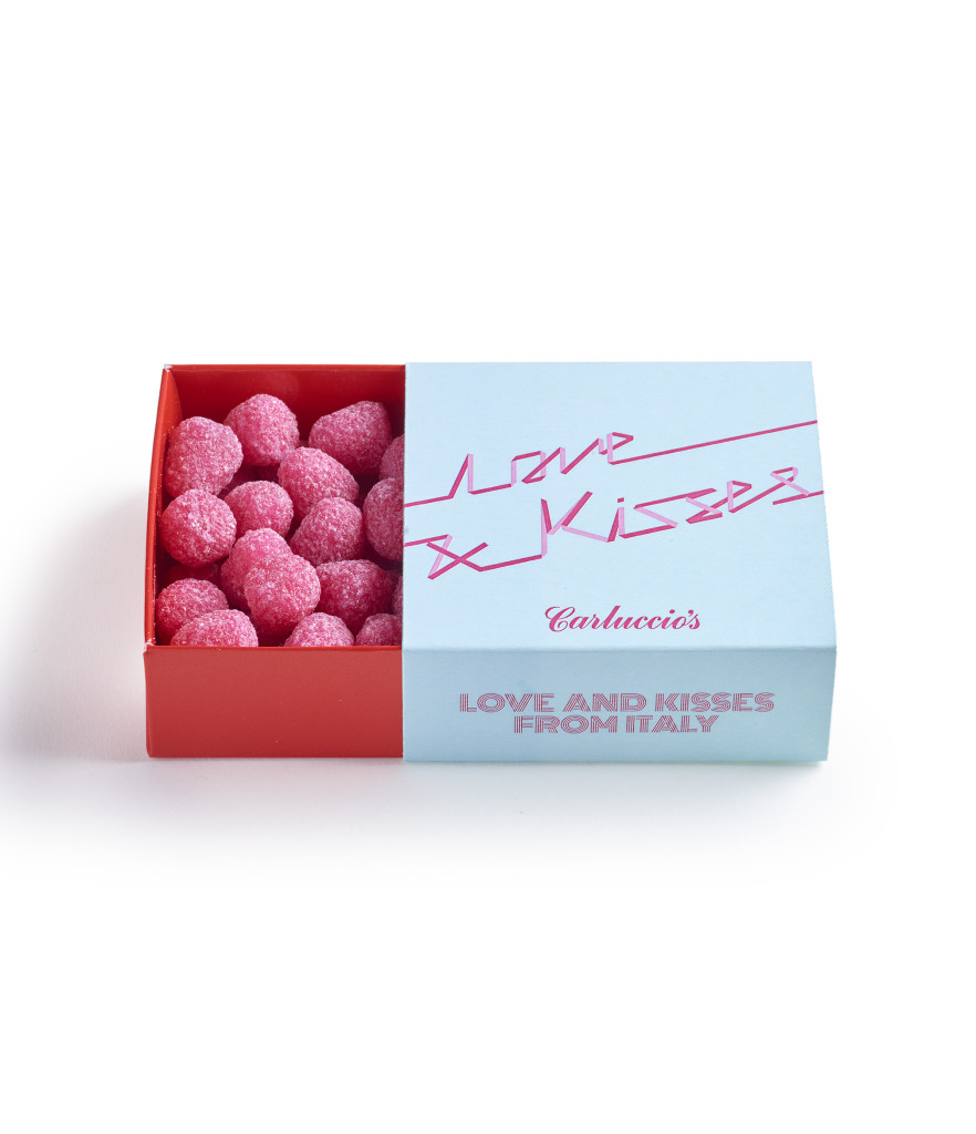 Strawberry Fondant Drops 120g £6.95 blue box open