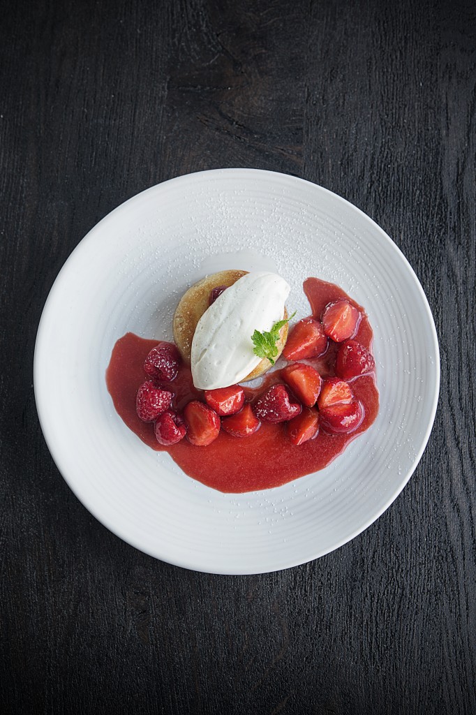 Summer berry savarin