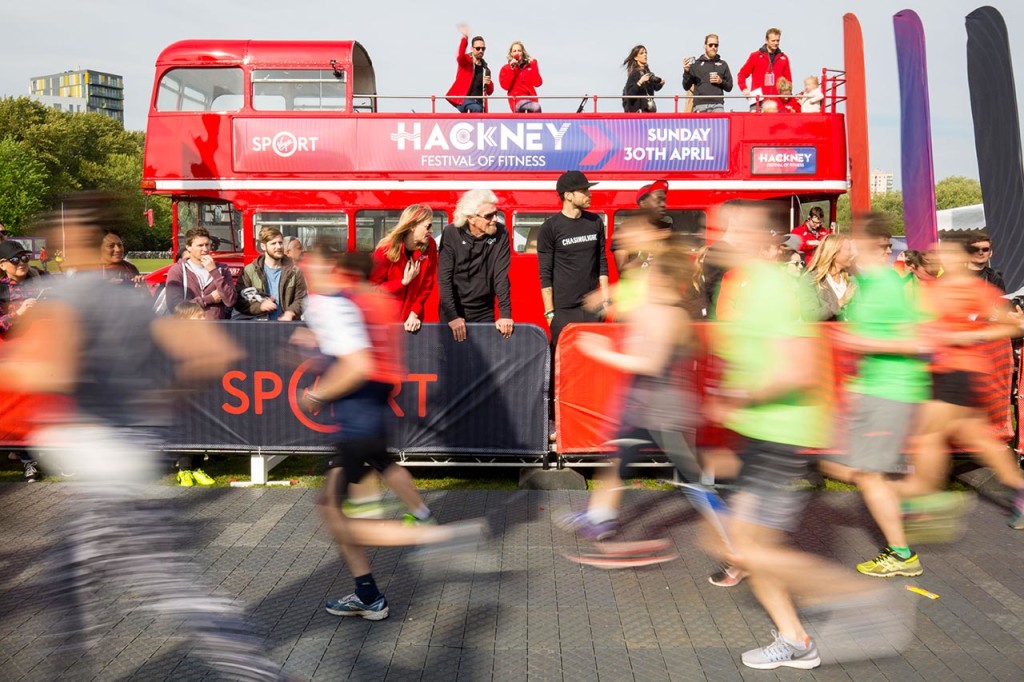 Virgin Sport Hackney at Hackney Marshes, London, UK - 30 Apr 2017.