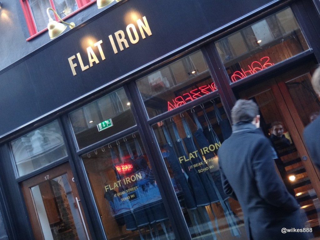 Flat Iron Superb Steak for a tenner ON IN LONDON