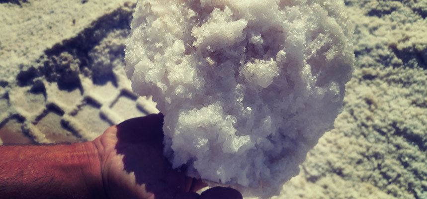 Handfull Of White Salt