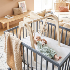 Parc en bois gris - Vertbaudet