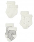 Trio de chaussettes bébé en tricot