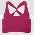  Brassière dos croisé - TAILLE S / Bordeaux