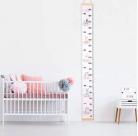 échelle grandeur bébé (vert et rose) 