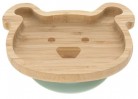 Lassig Assiette Ventousée En Bambou , Chien