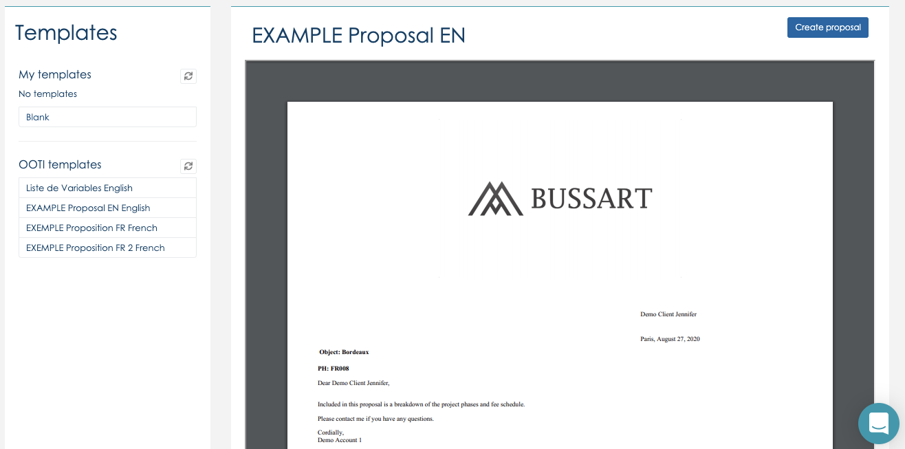 Proposition et contrat PDF