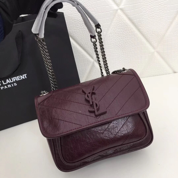 BOLSOS DE PIEL BANDOLERA CORREA DE HOMBRO DE CADENA DE LUJO. YSL
