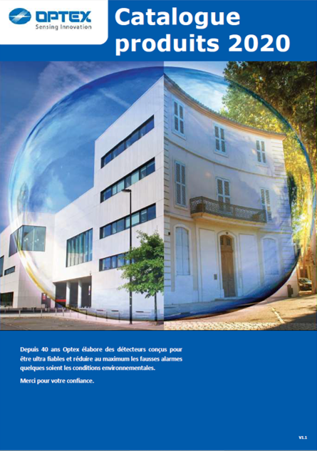 OPTEX Catalogue2020cover FR