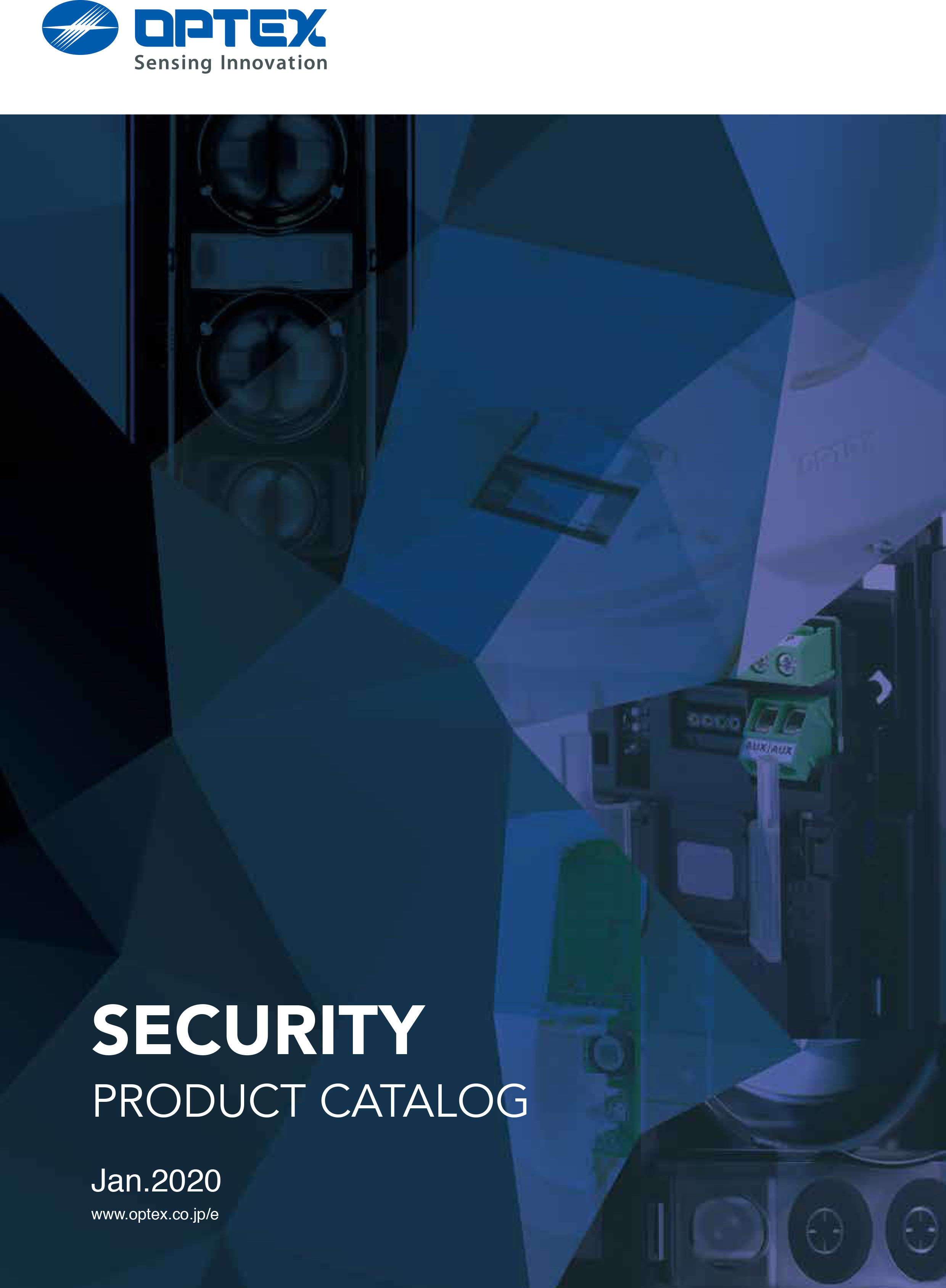 Optex security product catalogue 2020 cover