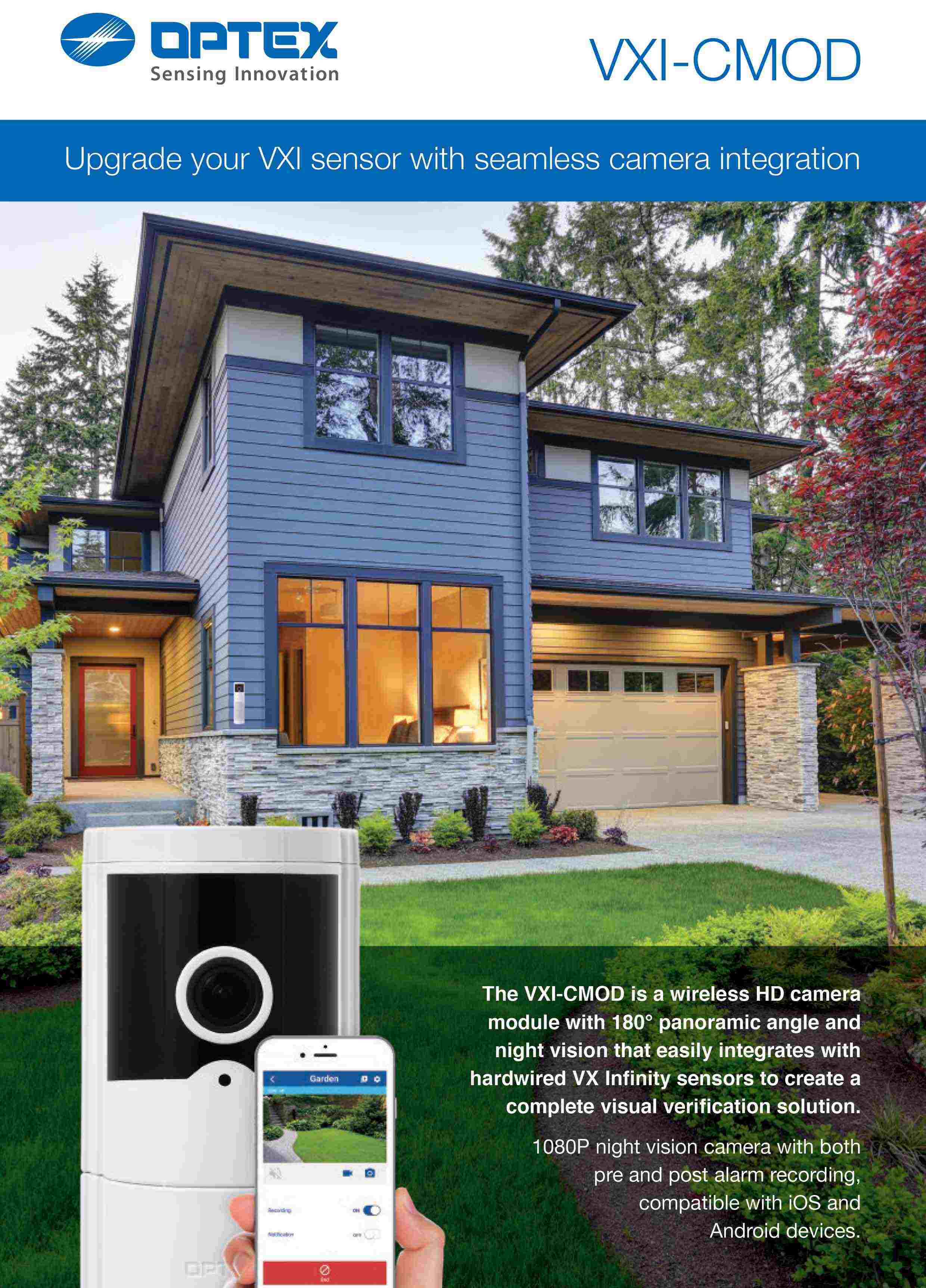 Optex vxi cmod datasheet en cover