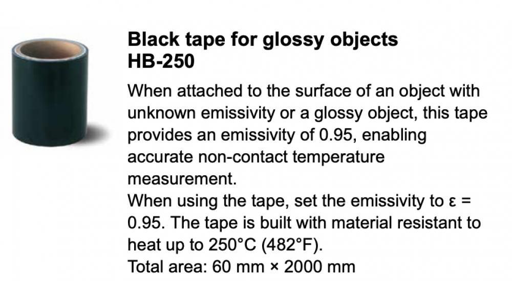 BA Series Accessories Black tape