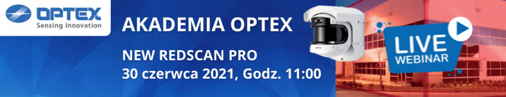 Akademia OPTEX WEBINAR Redscan PRO