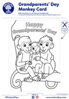 Grandparents' Day Monkey Card Grandparents' Day Monkey Card