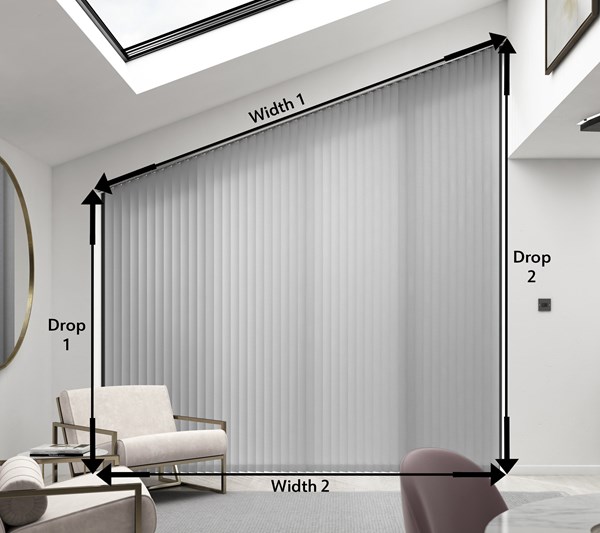 Sloping Vertical Blinds