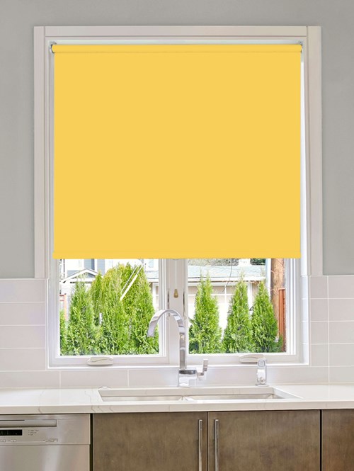 Sunburst Blackout Cordless Spring Loaded Roller Blind