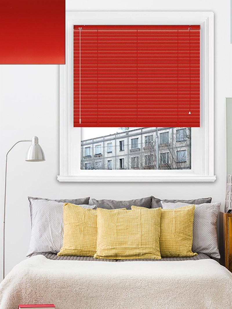 Matte Scarlet 25mm Aluminium Blind