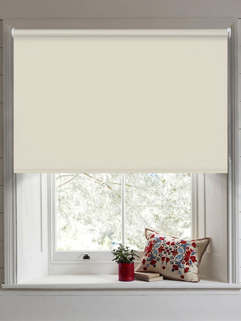 Beige Blackout Thermal Roller Blind