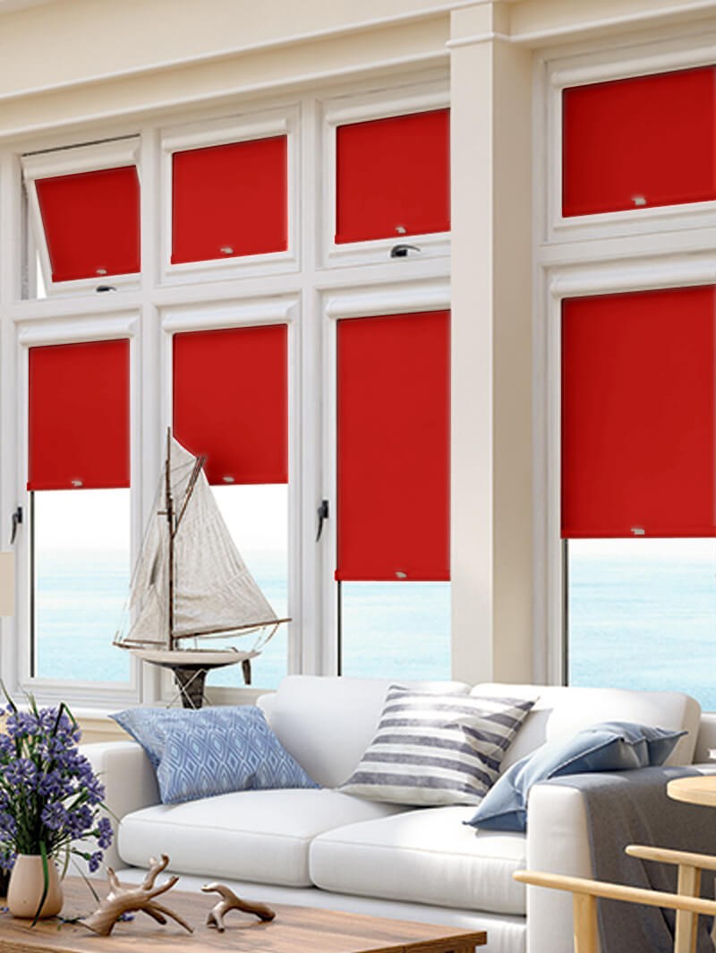 Blackout Crimson Perfect Fit Roller Blind
