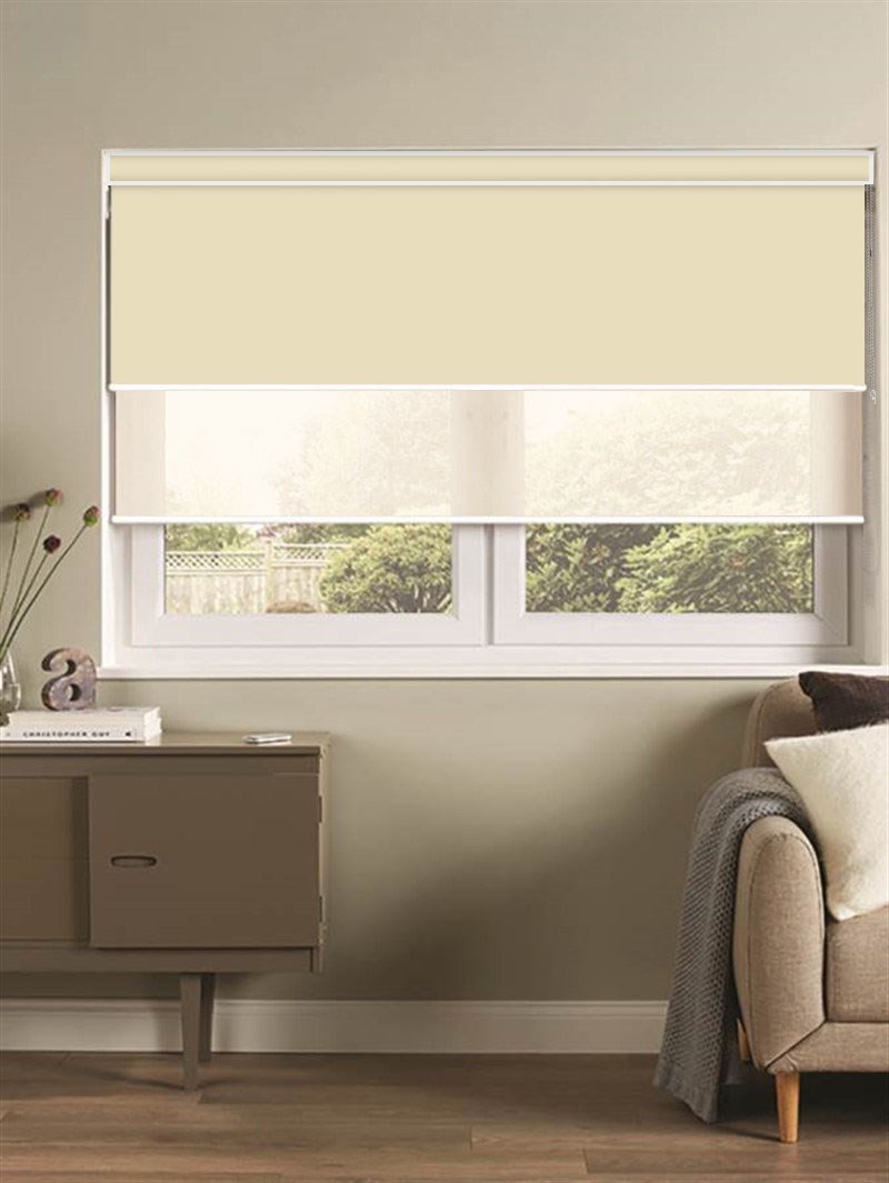 Cream Luxury Double Roller Blind