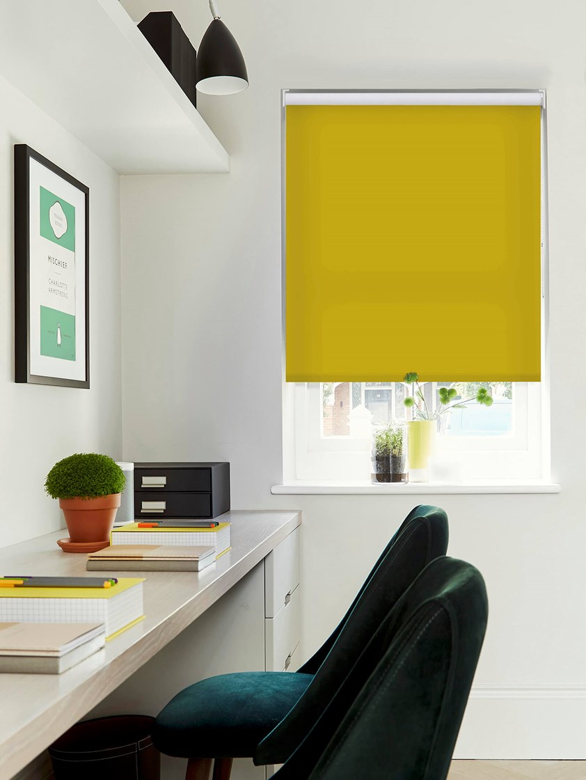 Mustard Roller Blind by Boon & Blake