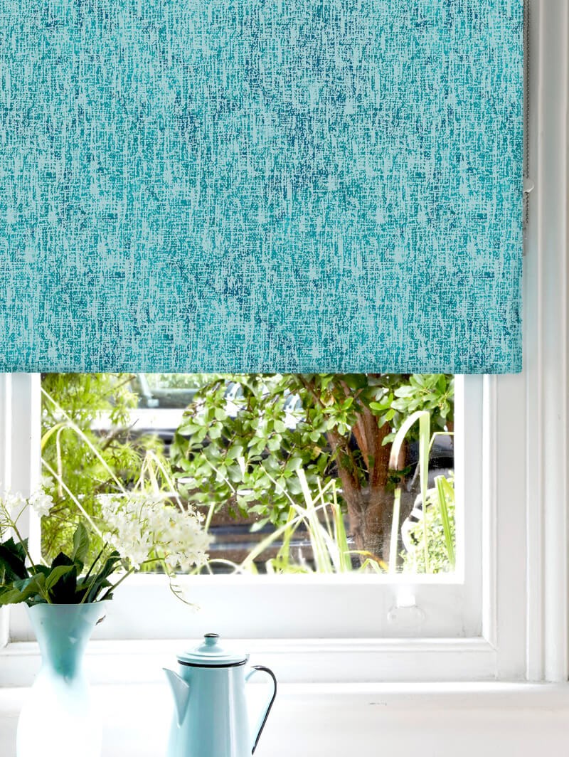 Victoria Aqua Blackout Roller Blind
