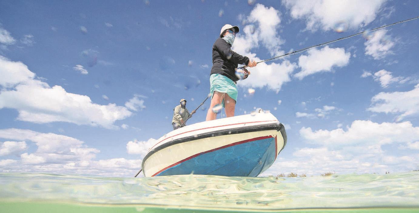 Special Contributor/Brian Irwin Bonefish Ebbie David and Lori Irwin