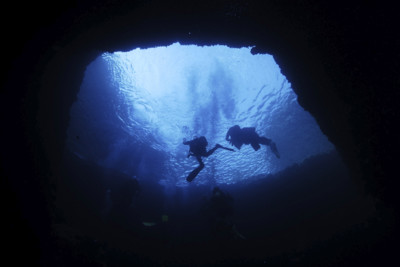 Cave Divers in Gozo
