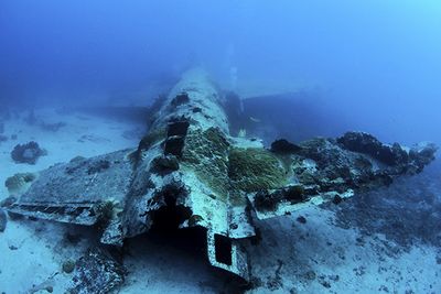 Plane Wreck in Chuuk Lagoon