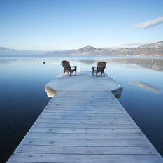 Chairs looking out over a lake