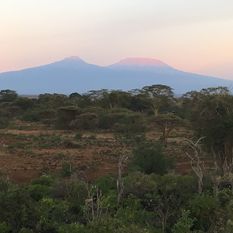 Mountains in Kenya skyline