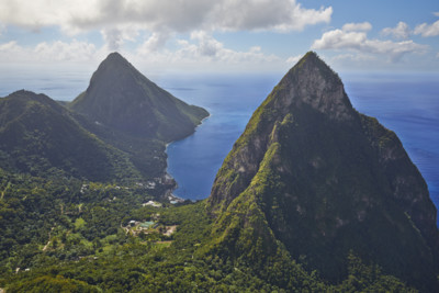 The Pitons in St Lucia