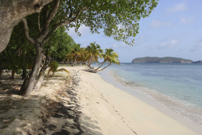 Beach in Mustique