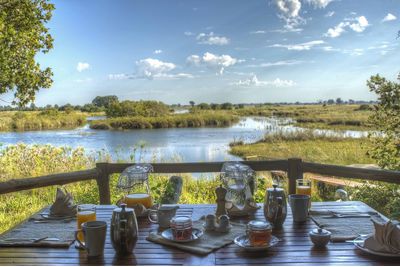 Shinde Camp, breakfast view