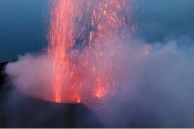 Volcano eruption