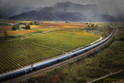 Rovos Rail through the South African countryside