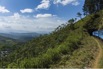 Train going through the Hill Country, Sri Lanka
