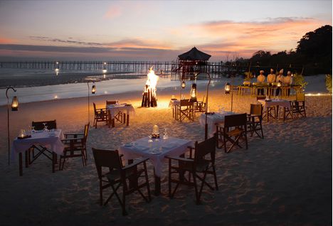 Dinner on the beach