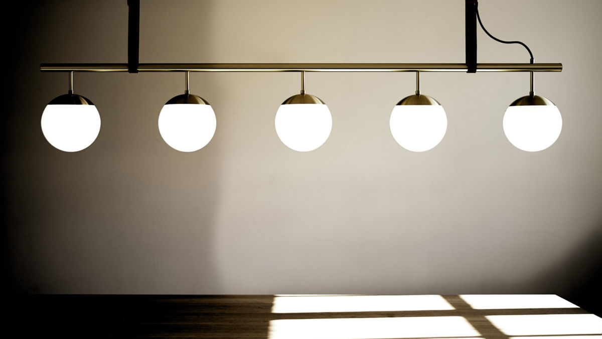 Taklampe Long Lord Pendant messing opal 5 kupler | OsloDeco Taklampe Lord Grand | OsloDeco