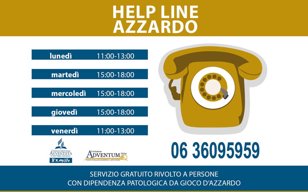Help Line Azzardo: report attività 2018
