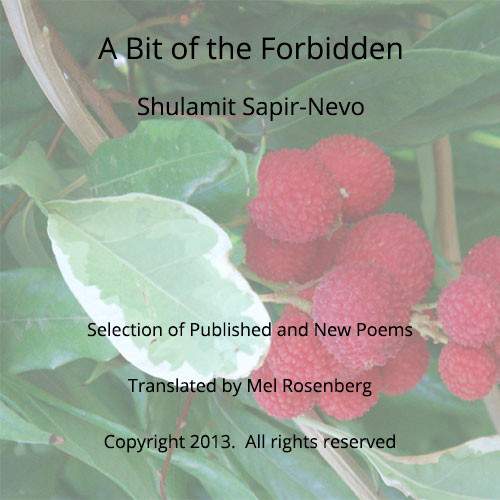 A Bit of the Forbidden – Poems by Shulamit Sapir-Nevo, translated by Mel Rosenberg by Shulamit Sapir-Nevo - Ourboox.com A Bit of the Forbidden – Poems by Shulamit Sapir-Nevo, translated by Mel Rosenberg by Shulamit Sapir-Nevo - Ourboox.com