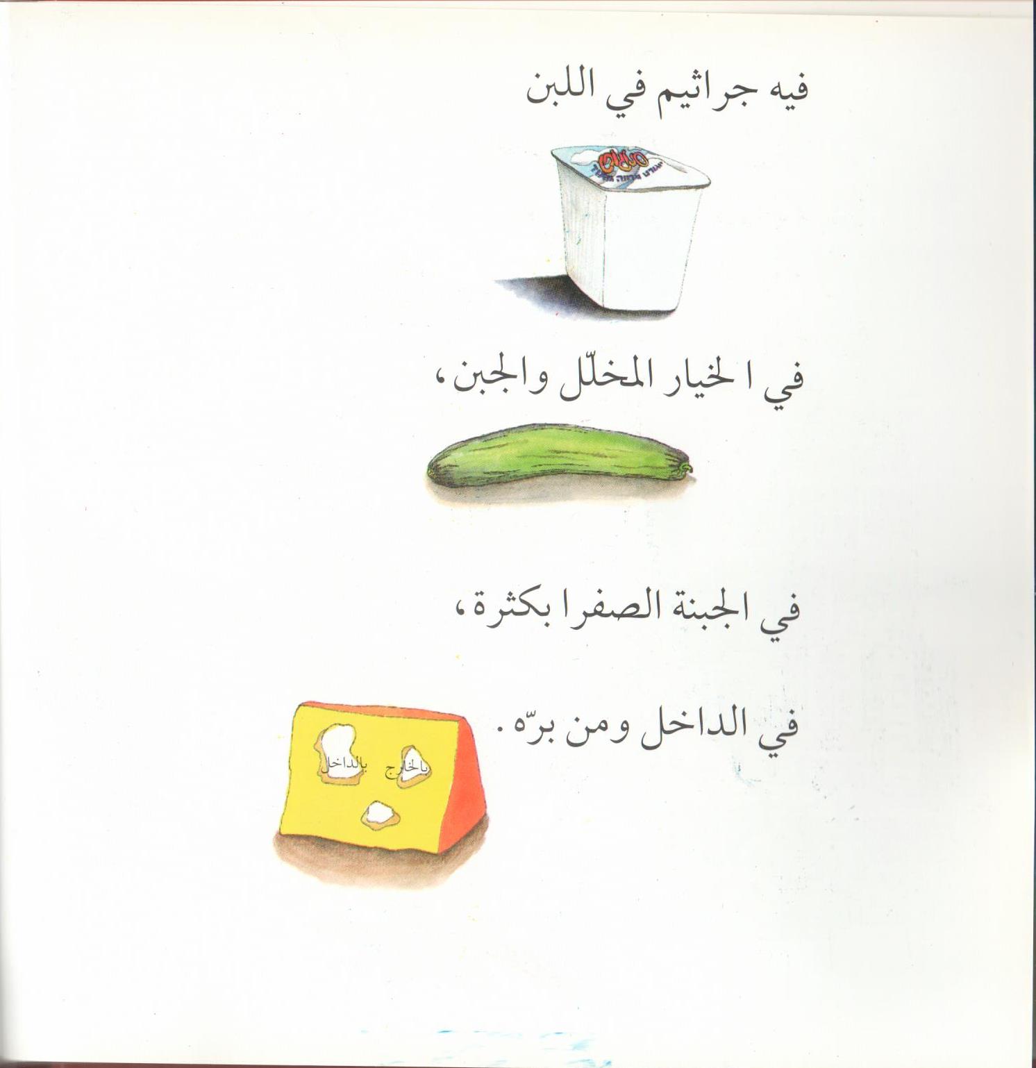 Bacteria Galore by Sunday at Four (Arabic version) – illustrations Tali Niv-Dolinsky – كتاب عن البكتيريا للأطفال by Mel Rosenberg - מל רוזנברג - Illustrated by Tali Niv-Dolinsky - Ourboox.com